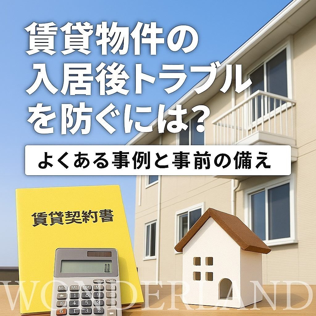 賃貸物件の入居後トラブルを防ぐには？よくある事例と事前の備え